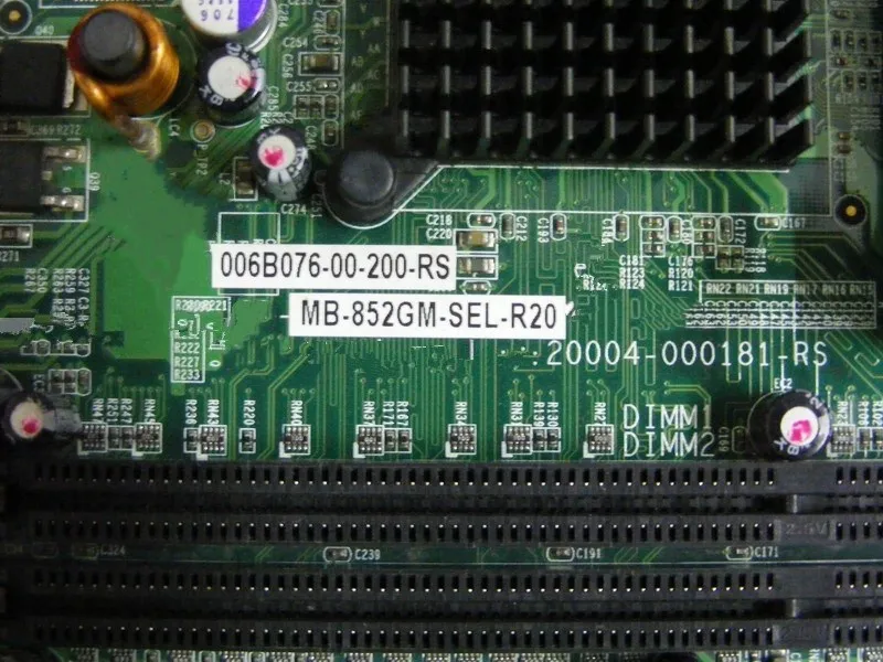 MB-852GM-SEL-R20 MB-852GM-SEL-R20 VER:2.0 ipari alaplap ipari vezérlő gép