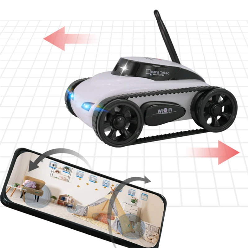 RC Autó HD Kamera FPV WIFI Valós idejű Minőségi Mini Video Remote Control Robot Tank Intelligens IOS Anroid ALKALMAZÁS Vezeték nélküli Játékok