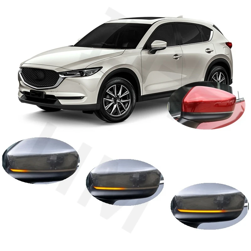 a Mazda CX-5 KF 2017 2018 2019 2020 2021 2022 2023 Dinamikus LED-Szekvenciális Mutató Tükör Viszont Fény jelző Lámpa