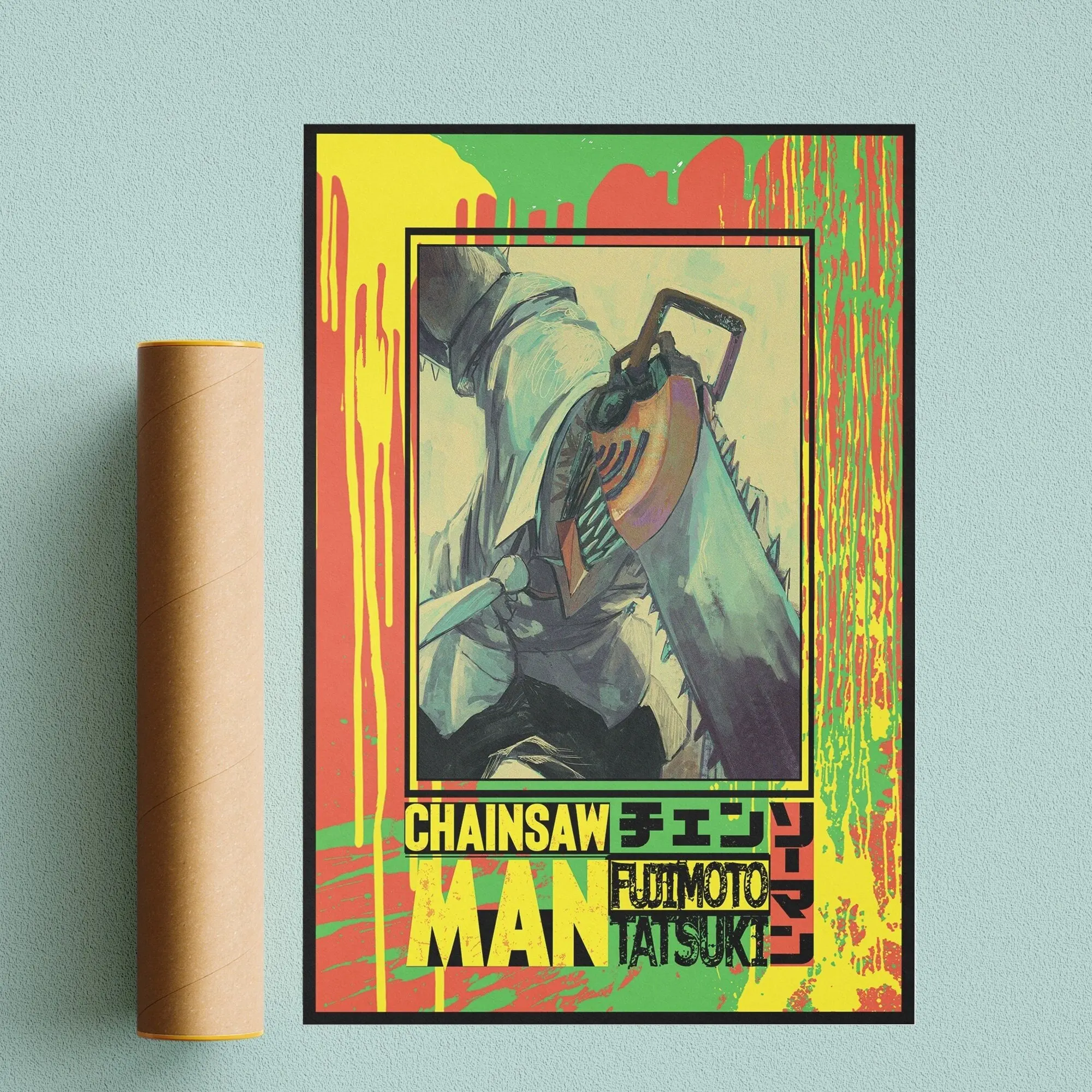 Anime Chainsawman évjárat kiváló minőségű Nyomtatás Vászonra poszter esztétikai szoba dekoráció lakberendezés Festmény Wall Art o1080
