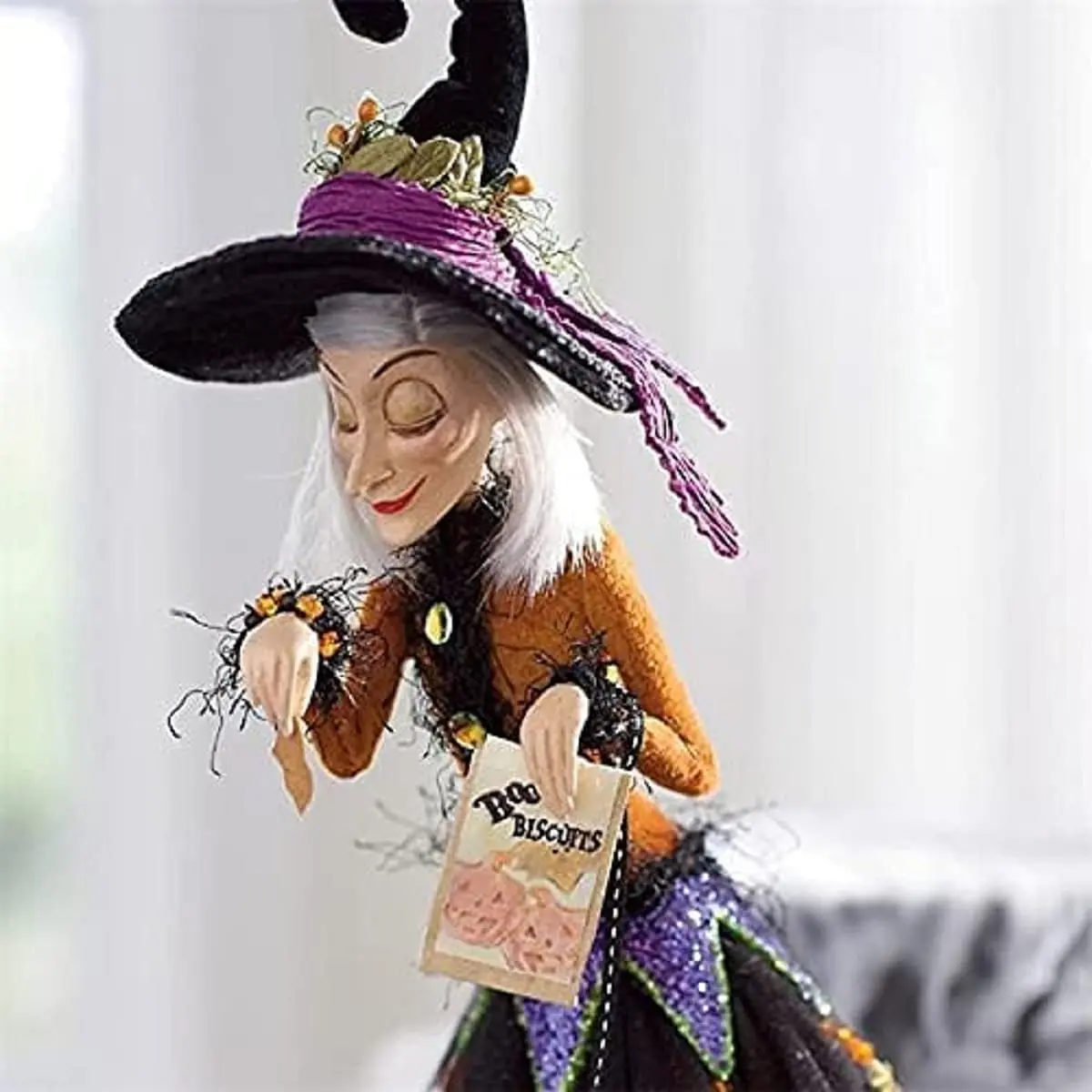 Halloween Boszorkány Figura Elbűvölő Boszorkány Dekoráció Babák Mini Mágikus Boszorkány Halloween Dekoráció Asztali Lakberendezés-D