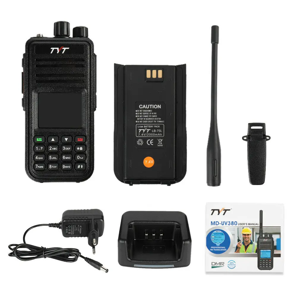 DMR-Digitális Mobil Rádiós TYT MD-UV380 Tytera Walkie Talkie 1000 Csatorna Szakmai Sonka CB Rádió Két Rádió UHF-VHF MD 380