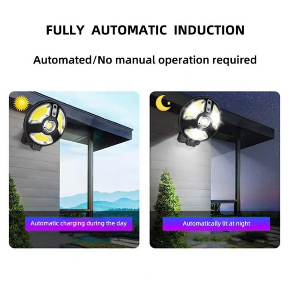 Szolár Fali Lámpa Vízálló, Kültéri LED Lámpa Távirányító Automatikus On/Off Fali Lámpa Napelemes Mozgásérzékelő LED Lámpa